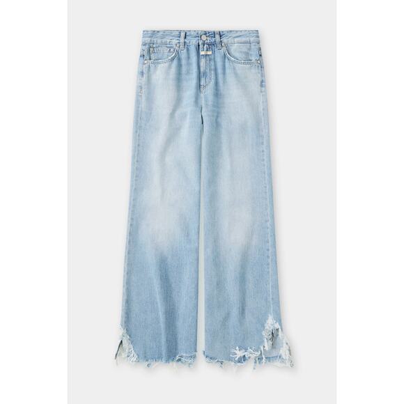 Closed Glow Up Wide Leg Jean in Mid Blue 30 - Picture 7 of 7